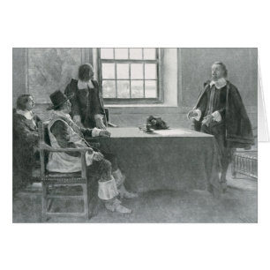 Herr William Berkeley Surrendering Hälsningskort