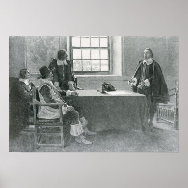 Herr William Berkeley Surrendering Poster (Framsidan)