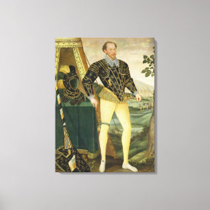 Herr William Drury, av Hawstead, Suffolk Canvastryck