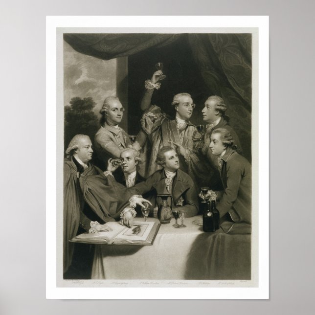 Herr William Hamilton (1730-1803) med andra Connoi Poster (Framsidan)