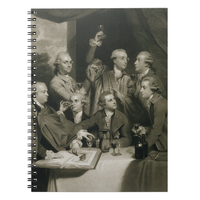 Herr William Hamilton (1730-1803) med annan Connoi Anteckningsbok Med Spiral (Framsidan)
