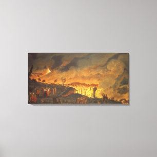 Herr William Hamilton som visar Ferdinand IV Canvastryck