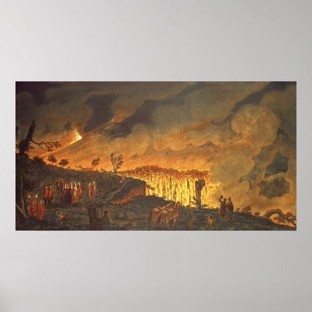 Herr William Hamilton som visar Ferdinand IV Poster (Framsidan)