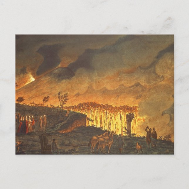 Herr William Hamilton som visar Ferdinand IV Vykort (Framsida)