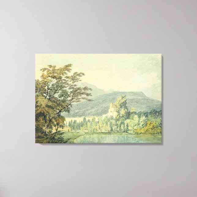 Herr William Hamiltons Villa, c.1795 (w/c över pen Canvastryck (Framsida)