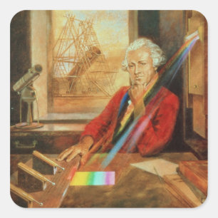 Herr William Herschel Fyrkantigt Klistermärke