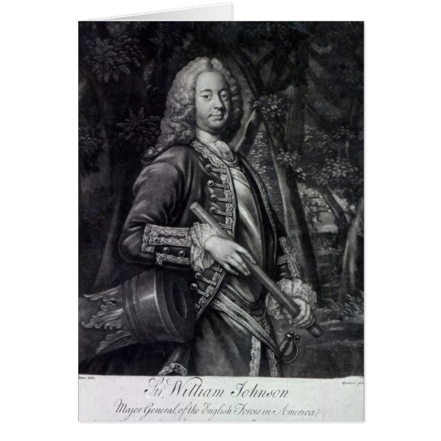 Herr William Johnson Hälsningskort (Framsidan)
