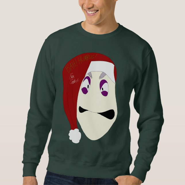 Herr Williams Bah Humbug jul Lång Ärmad Tröja (Framsida)
