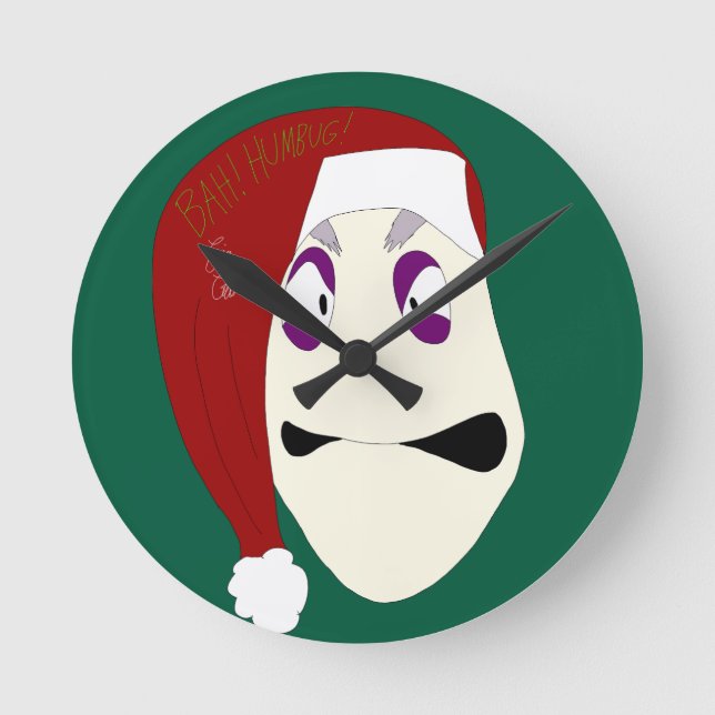 Herr Williams Bah Humbug jul Rund Klocka (Framsida)