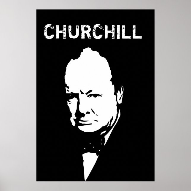 Herr Winston Black and White Poster (Framsidan)