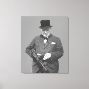 Herr Winston Churchill Canvastryck