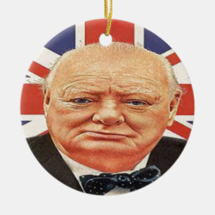 Herr Winston Churchill Julgransprydnad Keramik