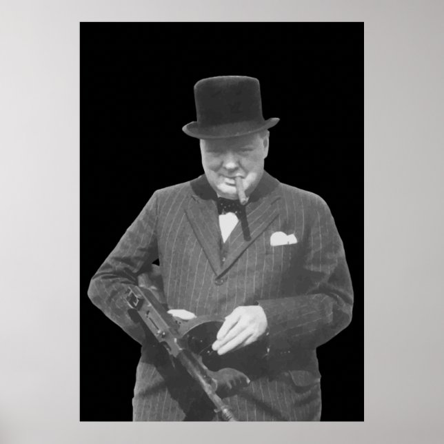 Herr Winston Churchill Poster (Framsidan)