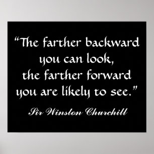 Herr Winston Churchill Quotation by SRF Poster