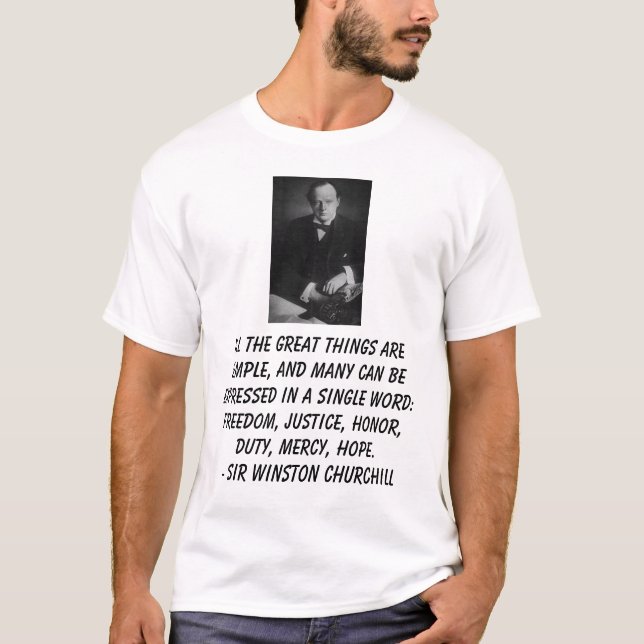 Herr Winston Churchill T-shirt (Framsida)