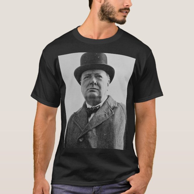 Herr Winston Churchill Tee Shirt (Framsida)
