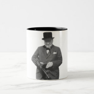 Herr Winston Churchill Två-Tonad Mugg