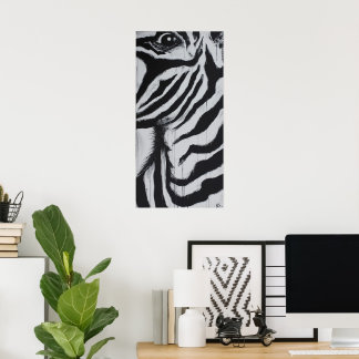 Herr Zebrason Vilda Djur Afrikanska Slätter Målnin Poster