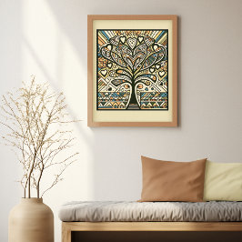 Herrar: Bohemian Träd i Kärlek Art Print Poster
