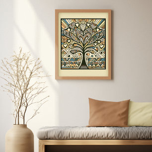 Herrar: Bohemian Träd i Kärlek Art Print Poster