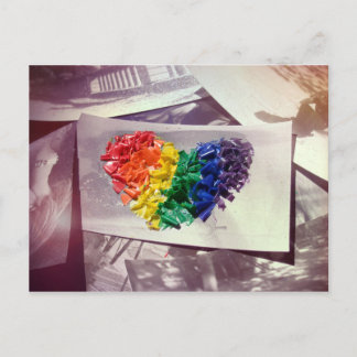 Herrar (Crayon Kärlek) Vykort