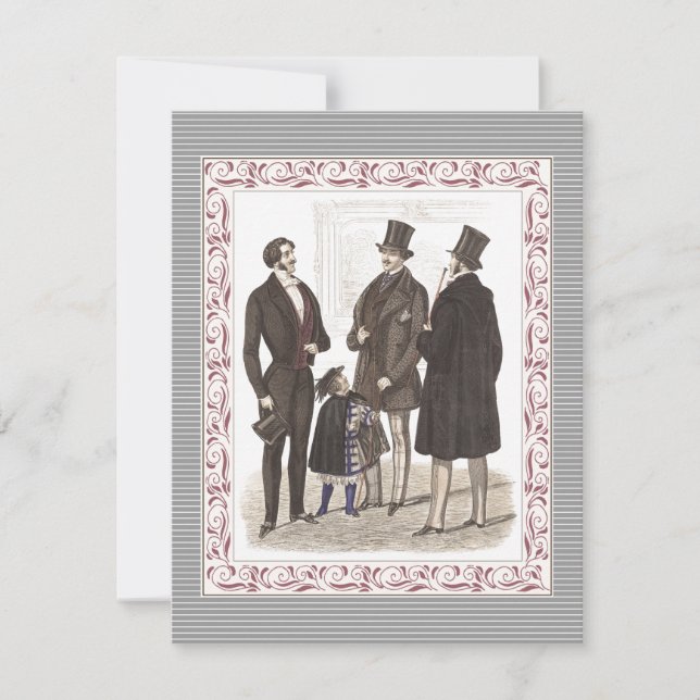 Herrar Endast Elegant Sängkammarfest Inbjudningar (Framsida)