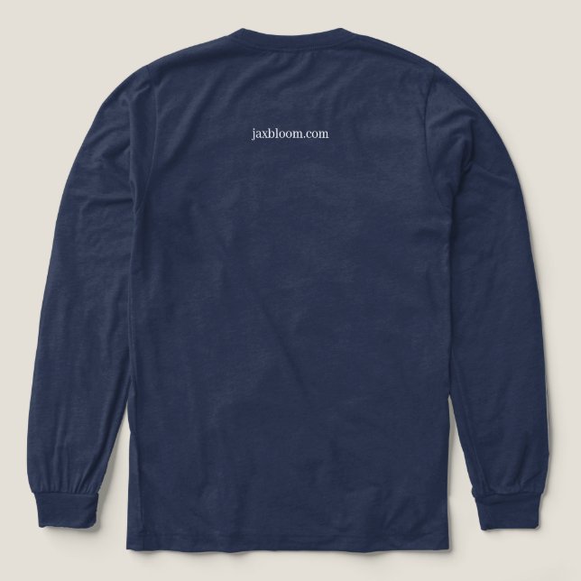 Herrar Långärmad Triblend T Shirt (Design baksida)