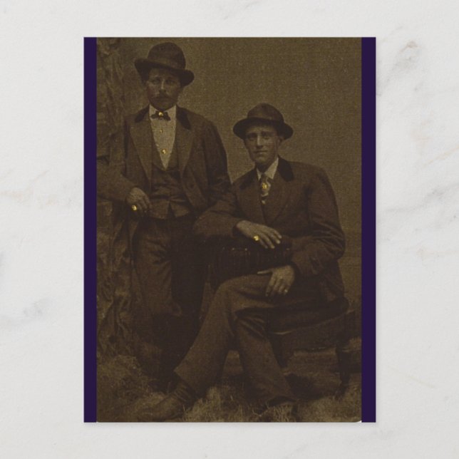 Herrar med guld-fingrar vykort (Framsida)