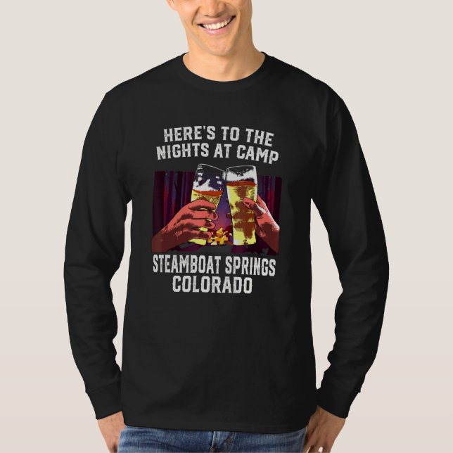 Herrar till natten i Camp Steamboat Vår Camp T Shirt (Framsida)