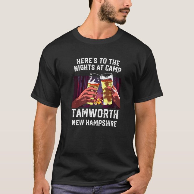 Herrar till natten i Camp Tamworth Camping New H T Shirt (Framsida)