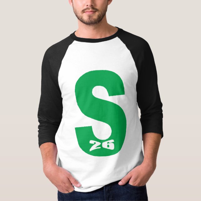 Herrärmad raglan t-shirt DESIGN SPORT 26 (Framsida)