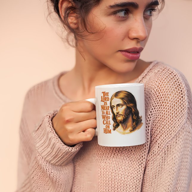 Herrarna närvarande: Jesus svarar alla som ringer Kaffemugg (Skapare uppladdad)
