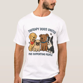 Herrarnas hundar som stöttar människor grafisk t-s t shirt