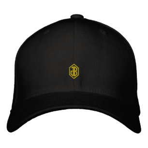 Herrarnas monogram broderad keps