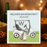 Herrarnas Svägerskapsfest Golf Tema Monogram Pappersservett<br><div class="desc">Det är en så speciell dag - fests tid och så kul att dekorera med denna unika pappers servett - sportig golfkärra och klubbor -- monogram och möjligheten att anpassa meddelandet. Om du behöver designhjälp,  skicka bara ett meddelande och vi hjälper dig gärna.</div>