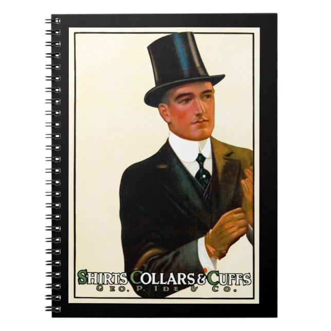 Herrar's Shirts Collars and Cuffs Anteckningsbok Med Spiral (Framsidan)