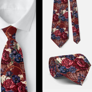 Herrars Tyll Bröllop & Evenemang Blommig Herrsli Slips