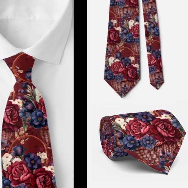 Herrars Tyll | Bröllop & Evenemang Blommig Herrsli Slips (Skapare uppladdad)