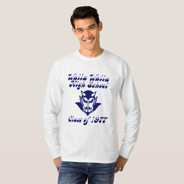 Herrbas långärmad T-shirt (Hel framsida)