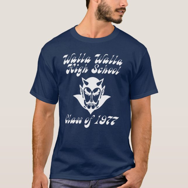 Herrbas T-shirt i mörk färg (Framsida)