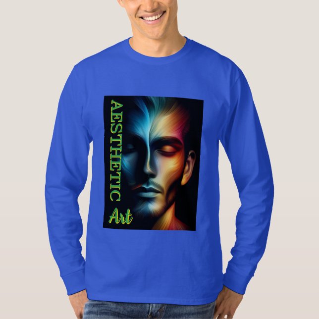 Herrbaserad långärmad T-shirt (Framsida)