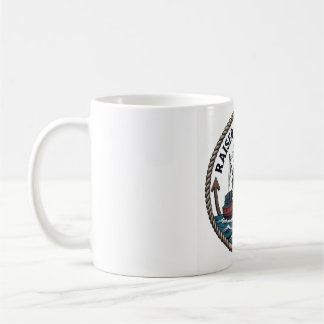 Herrbaserad "Raised by the Tide" grafisk t-shirt Kaffemugg