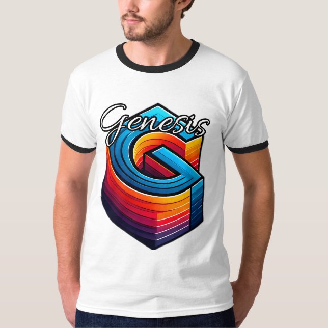 Herrbaserad Ringermössa T-Shirt  (Framsida)