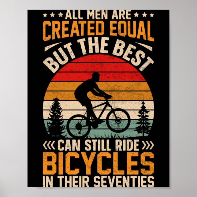 Herrcykel - Alla män lika men de bästa cyklar Poster (Framsidan)