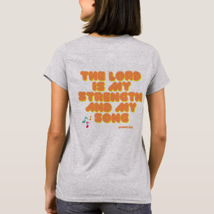 Herre är min skript i sång, falla kvinnors skjorta t shirt