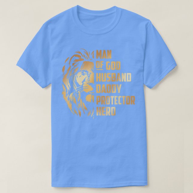 Herre av Gud Make Far Protector Hero Make, T Shirt (Design framsida)