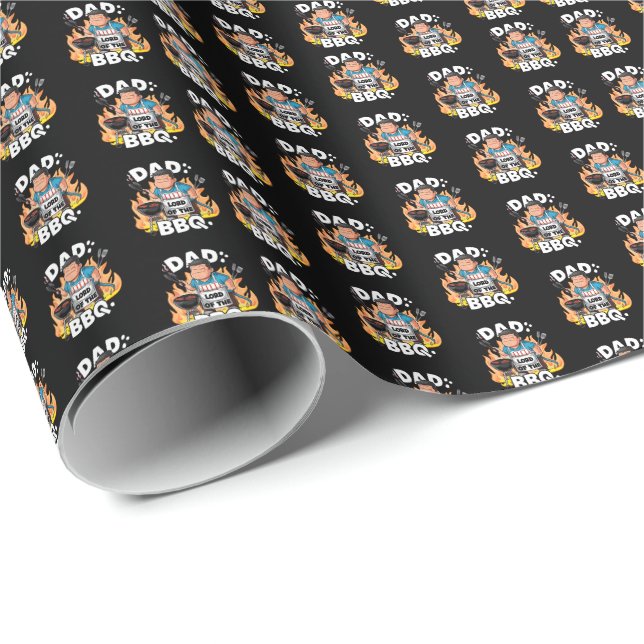 Herre Bbq, Bästa Pappa Fars dag Presentpapper (Rullad Hörn)