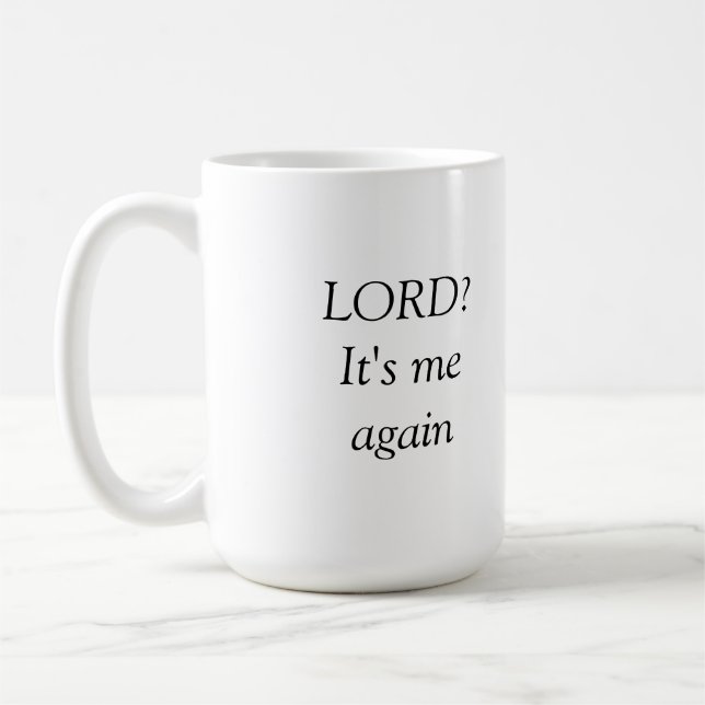Herre? Det är jag igen Kaffemugg (Vänster)