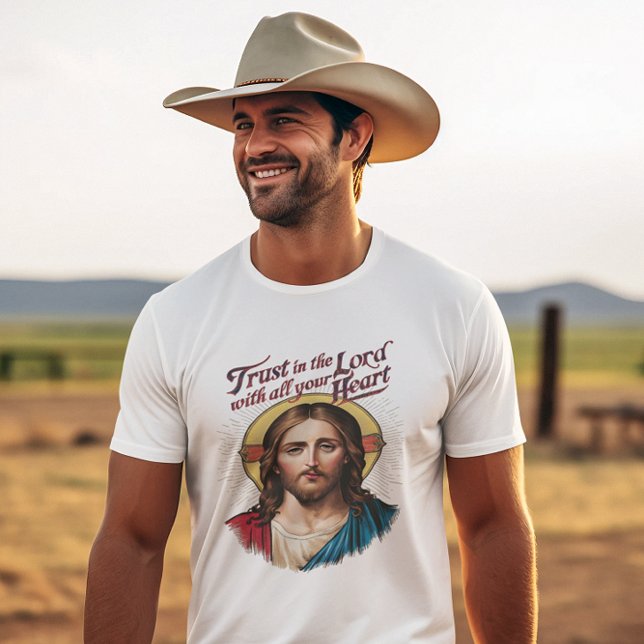 Herre Divine Trust: Jesus uppmuntrar trosinriktnin T Shirt (Skapare uppladdad)