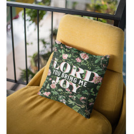 Herre du tar med mig Joy Blommigt Christian Kudde